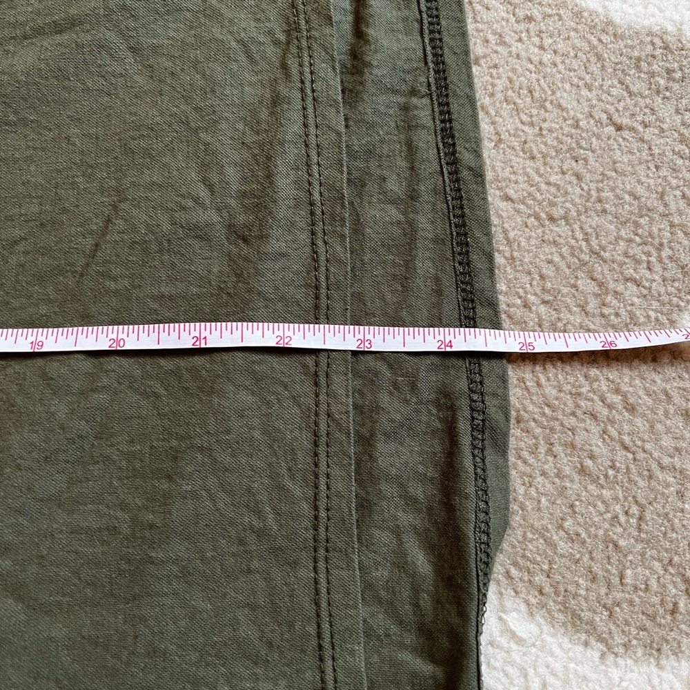 Army green oversized T-shirt - Picture 3 of 4